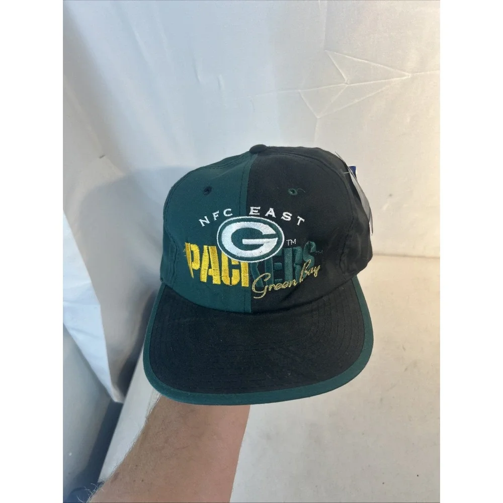 Vintage Rare Reversible Green Bay Packers NFL Hat Double Hatter Number 1 Apparel